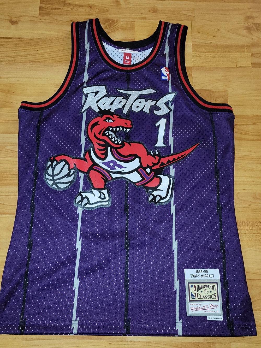 Mitchell & Ness Purple Toronto Raptors Tracy McGrady NBA Jersey, Medium